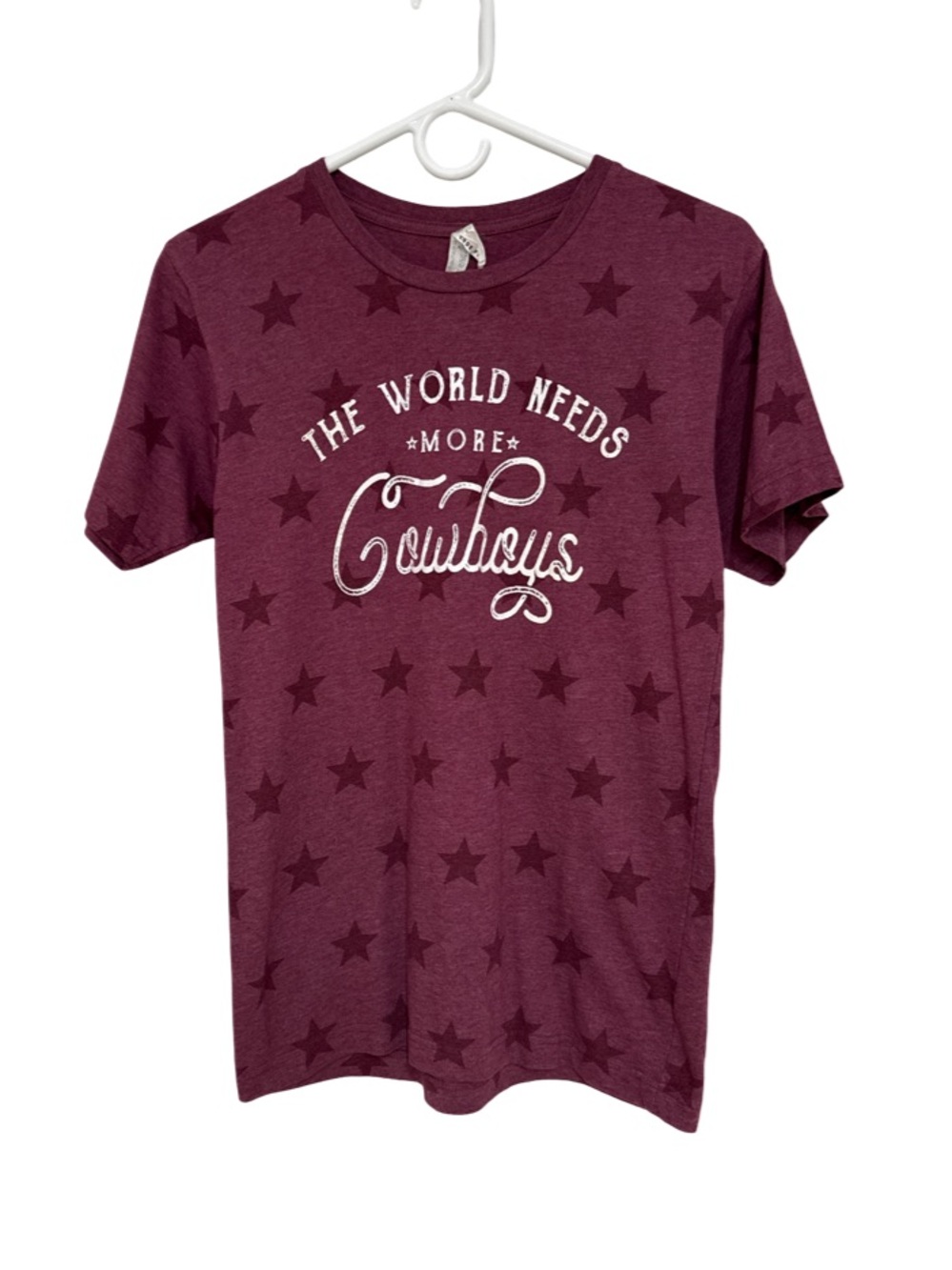 Code Five “The World Needs More Cowboys” Scoop Neck T-shirt Women’s Small